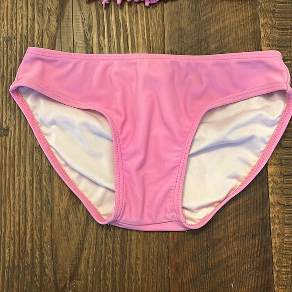 Girls Pink Fringe Bikini Size 7-8 - Picture 3 of 6